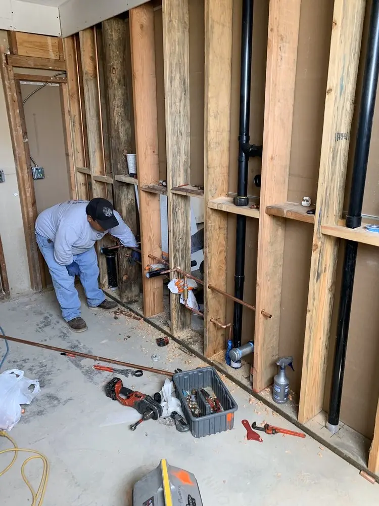 Commercial rough-in plumbing for Gas Line Repair in Greshville